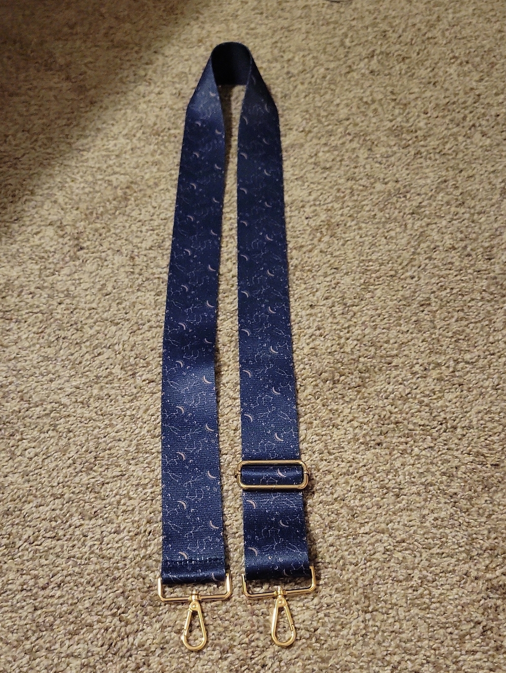 KedZie Navy Patterned Adjustable Shoulder Strap for Bags